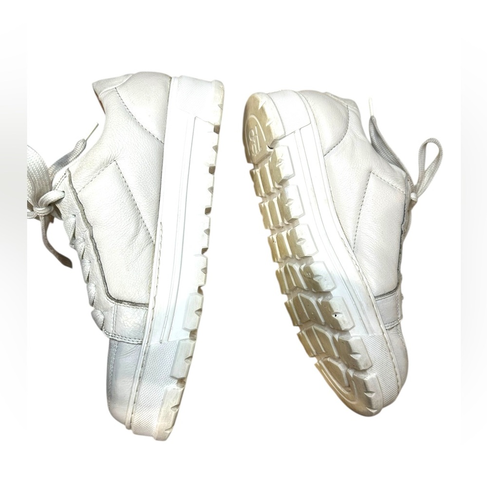 Paul Green castle platform leather cream white Sneakers 8 - Picture 5 of 10
